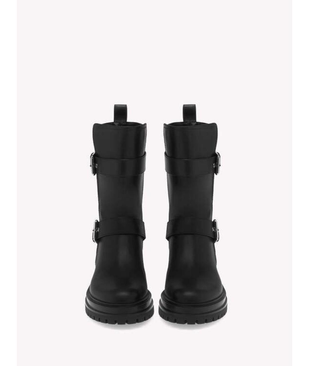 GIANVITO ROSSI Черные кожаные ботинки, фото 3