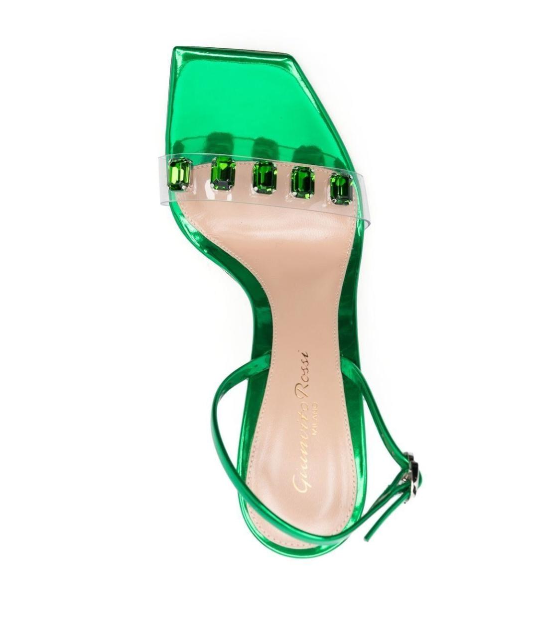GIANVITO ROSSI Зеленые туфли, фото 4