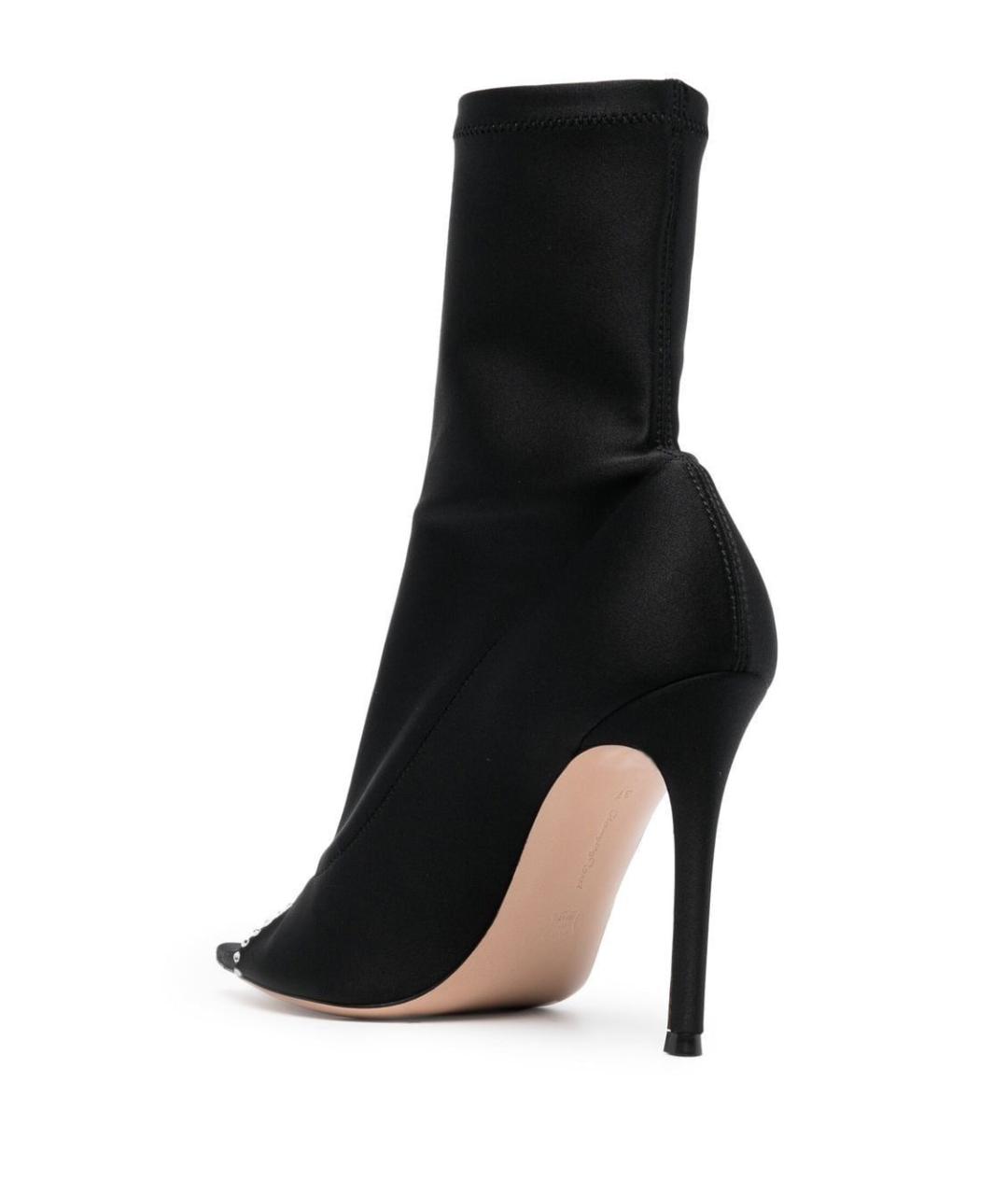 GIANVITO ROSSI Черные текстильные ботильоны, фото 3