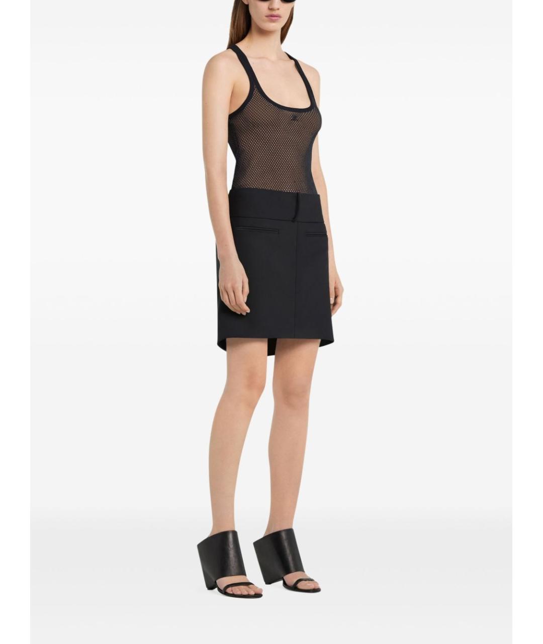 COURREGES Черная хлопковая майка, фото 4