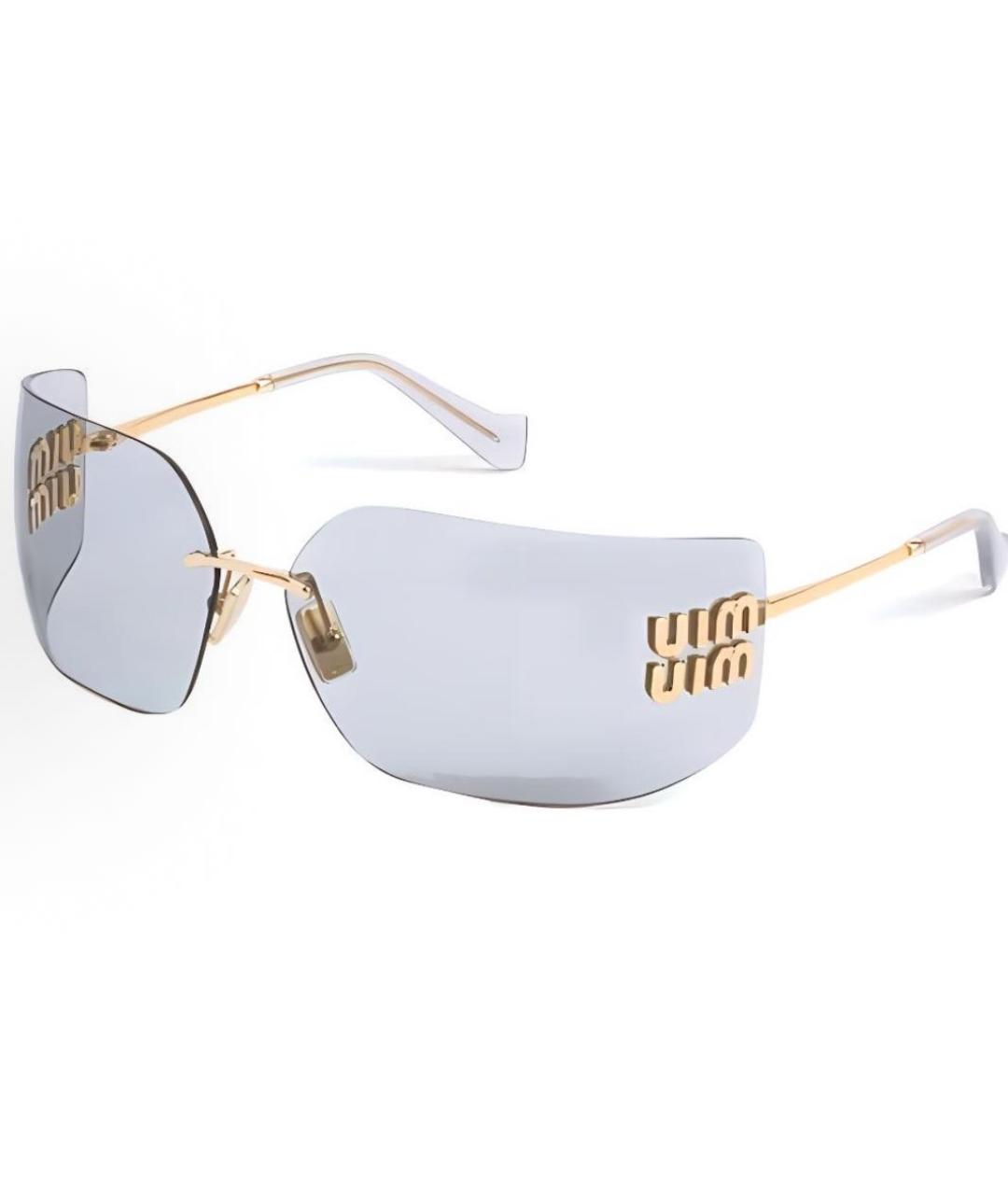 MIU MIU Голубые солнцезащитные очки, фото 1