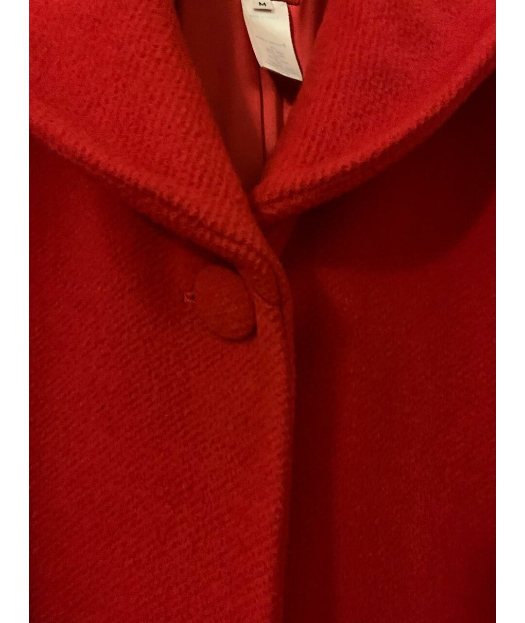 KENZO Красное шерстяное пальто, фото 4