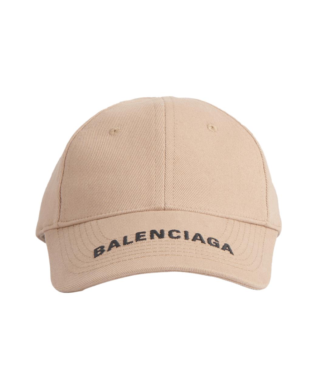 BALENCIAGA Бежевая хлопковая кепка, фото 2
