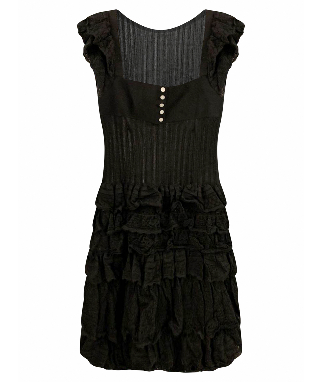LOUIS VUITTON PRE-OWNED Черное кашемировое вечернее платье, фото 1