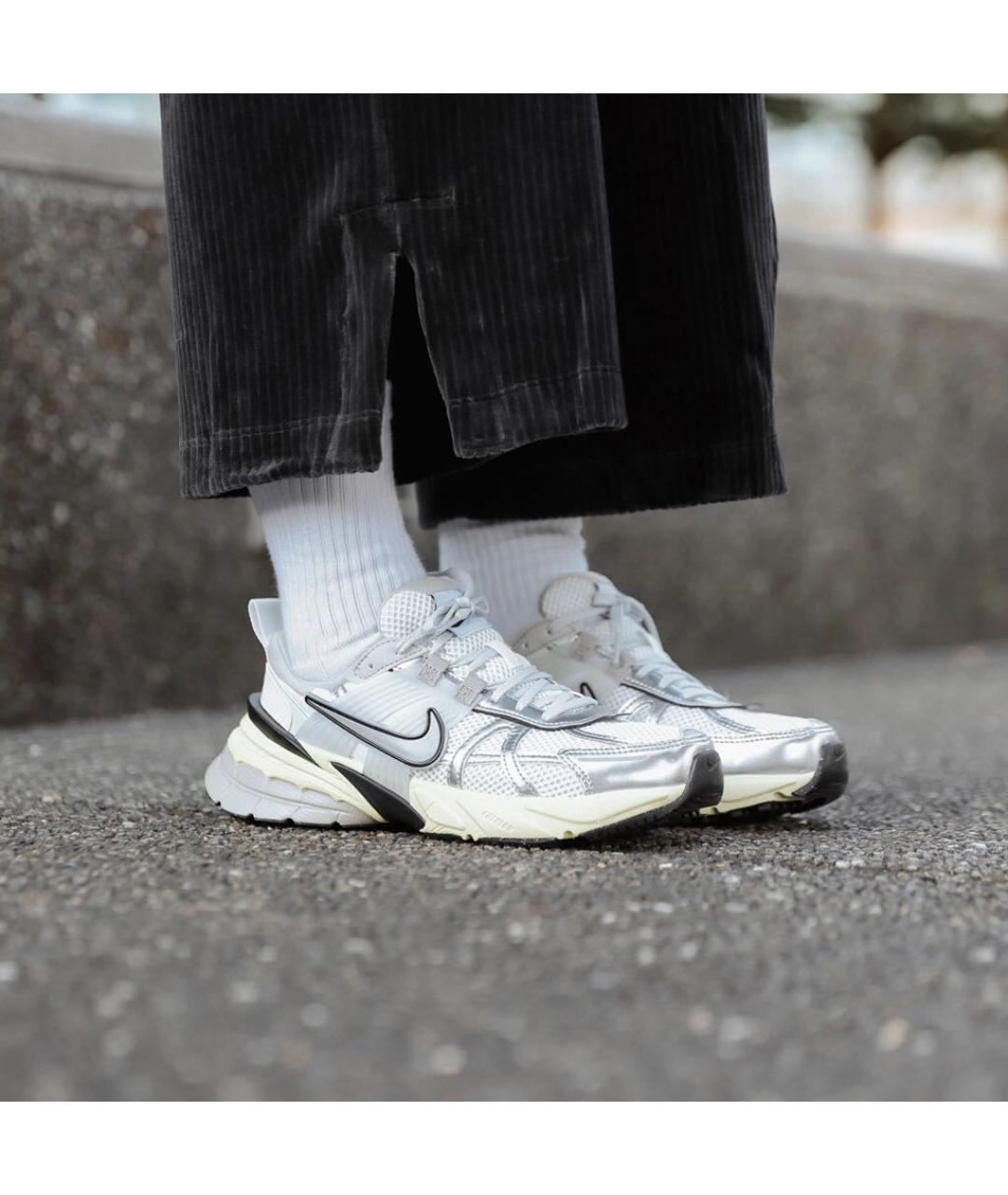 NIKE Белые текстильные кроссовки, фото 4