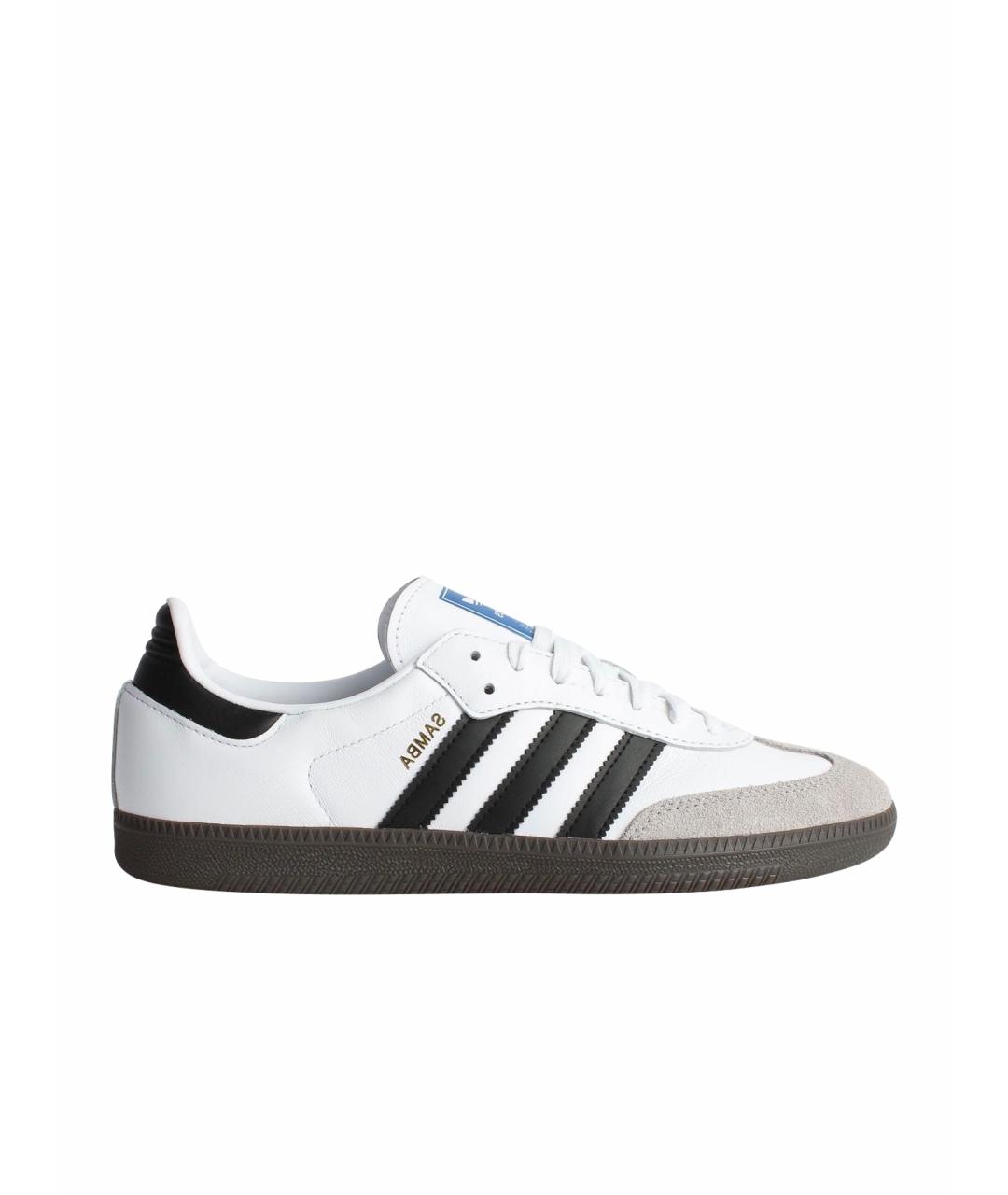 ADIDAS Белые кожаные кроссовки, фото 1