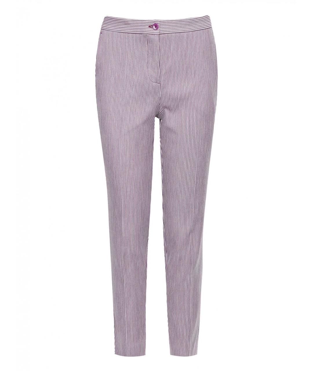 ETRO Фиолетовые хлопковые брюки узкие, фото 1
