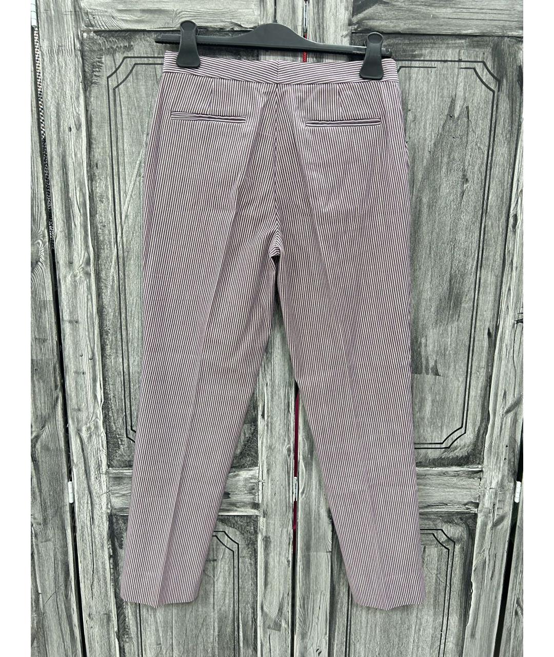 ETRO Фиолетовые хлопковые брюки узкие, фото 4