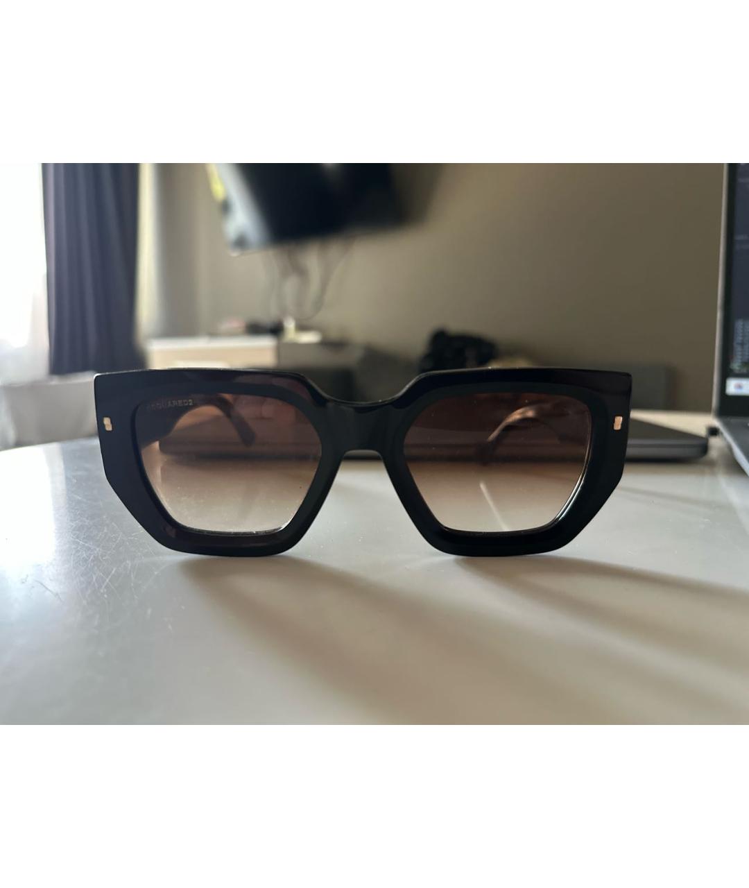 DSQUARED2 Черные пластиковые солнцезащитные очки, фото 5