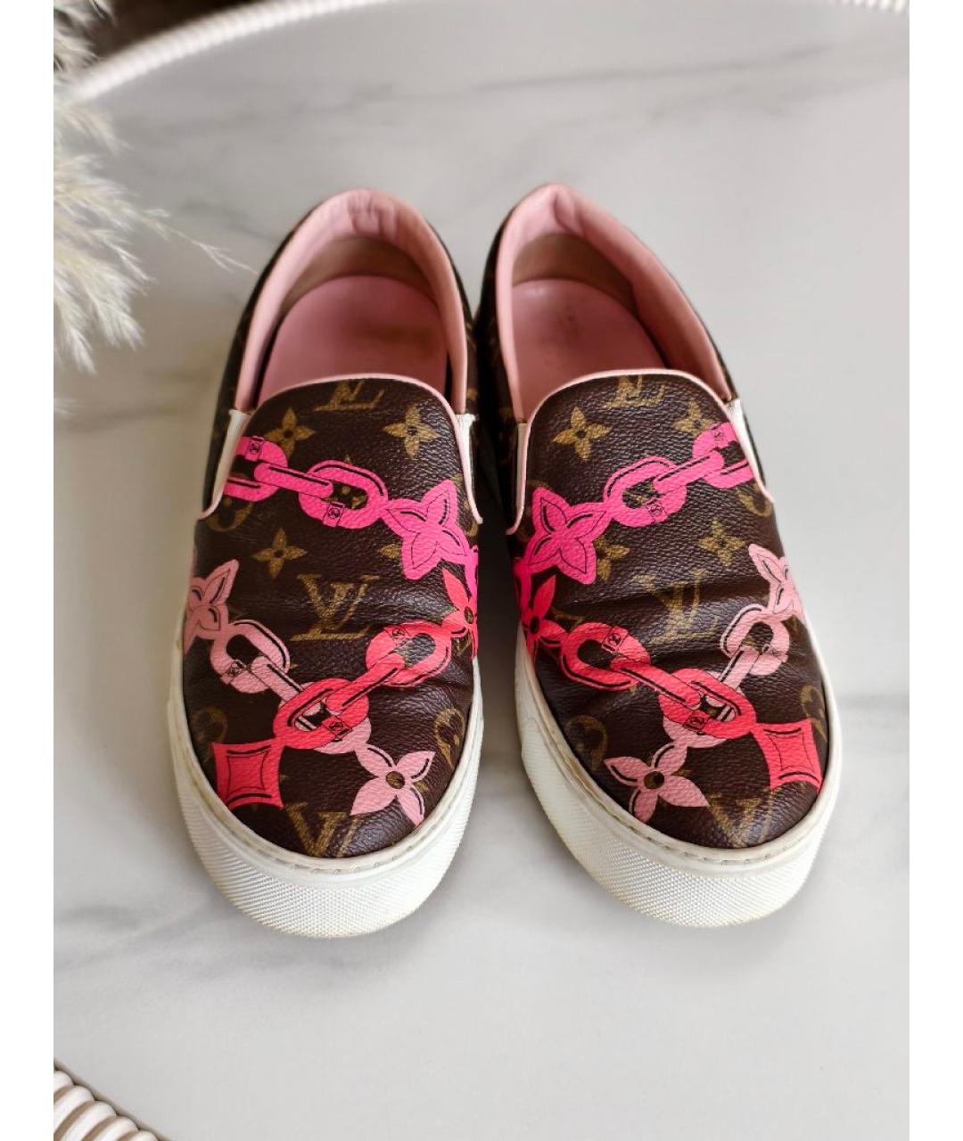LOUIS VUITTON Коричневые слипоны, фото 2