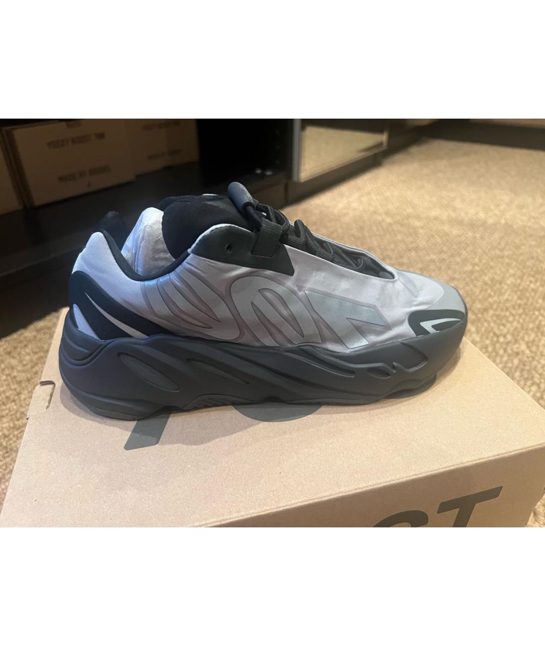ADIDAS YEEZY Серые текстильные кроссовки, фото 5