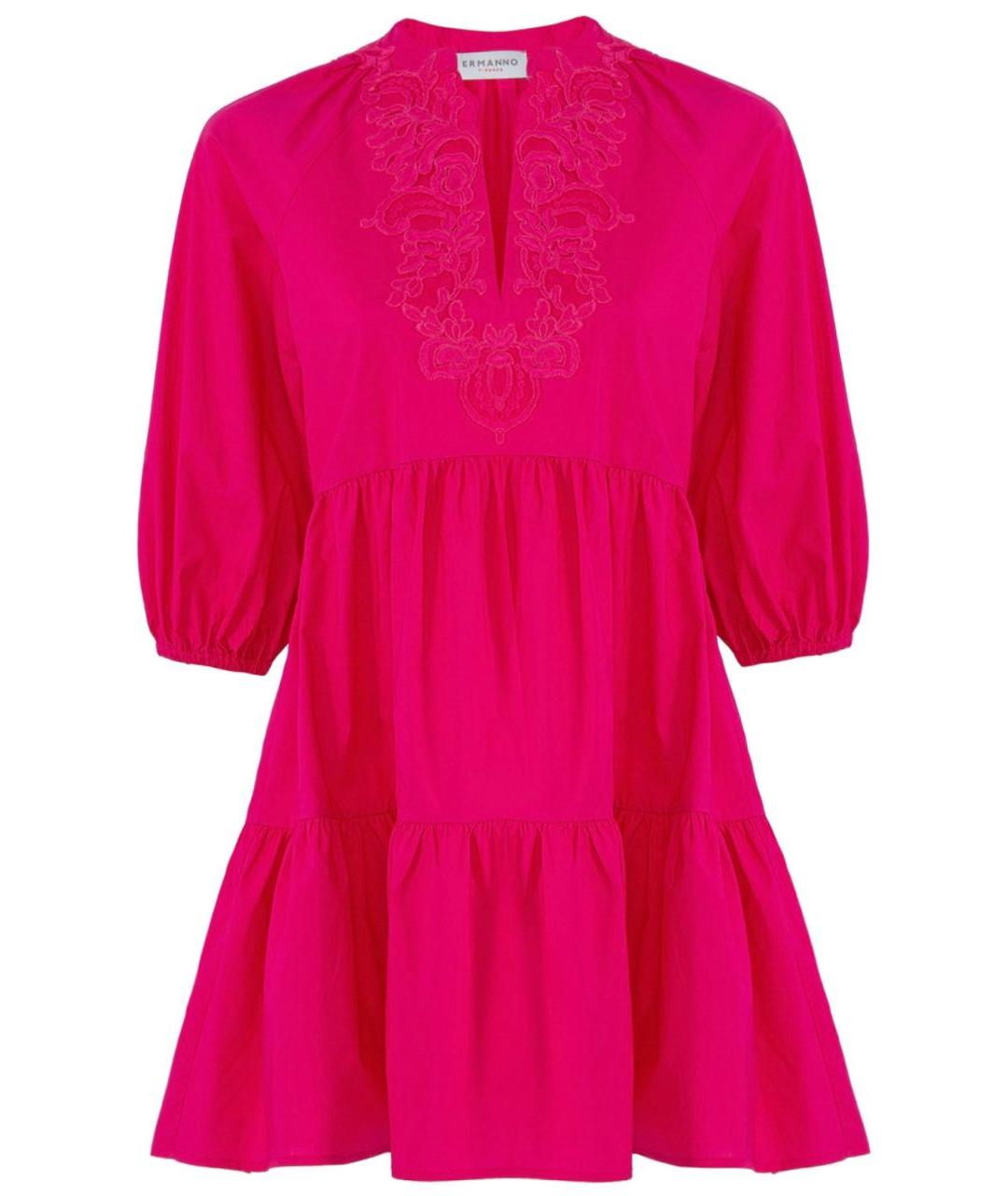 ERMANNO SCERVINO Фуксия коктейльное платье, фото 4