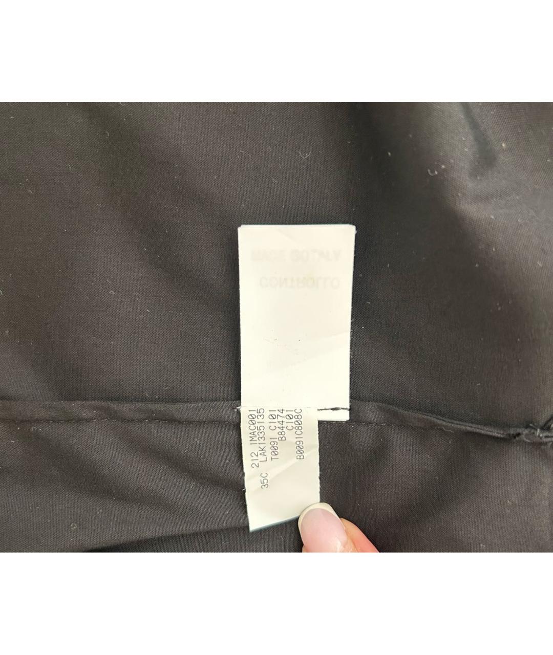 BRUNELLO CUCINELLI Черная хлопковая рубашка, фото 8