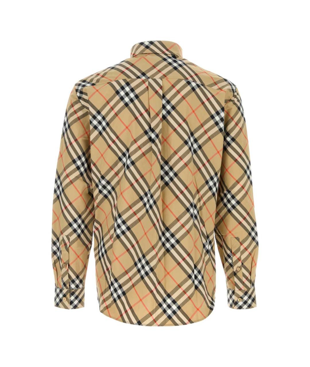 BURBERRY Бежевая хлопковая кэжуал рубашка, фото 2