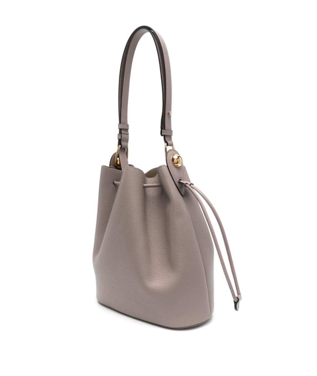 FURLA Серая кожаная сумка тоут, фото 4