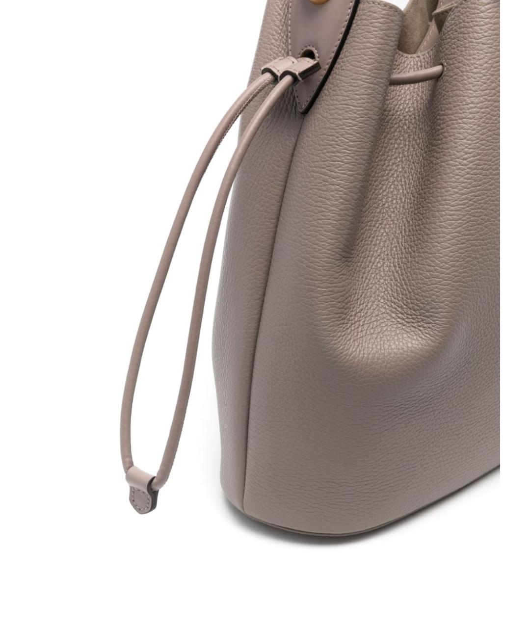 FURLA Серая кожаная сумка тоут, фото 2