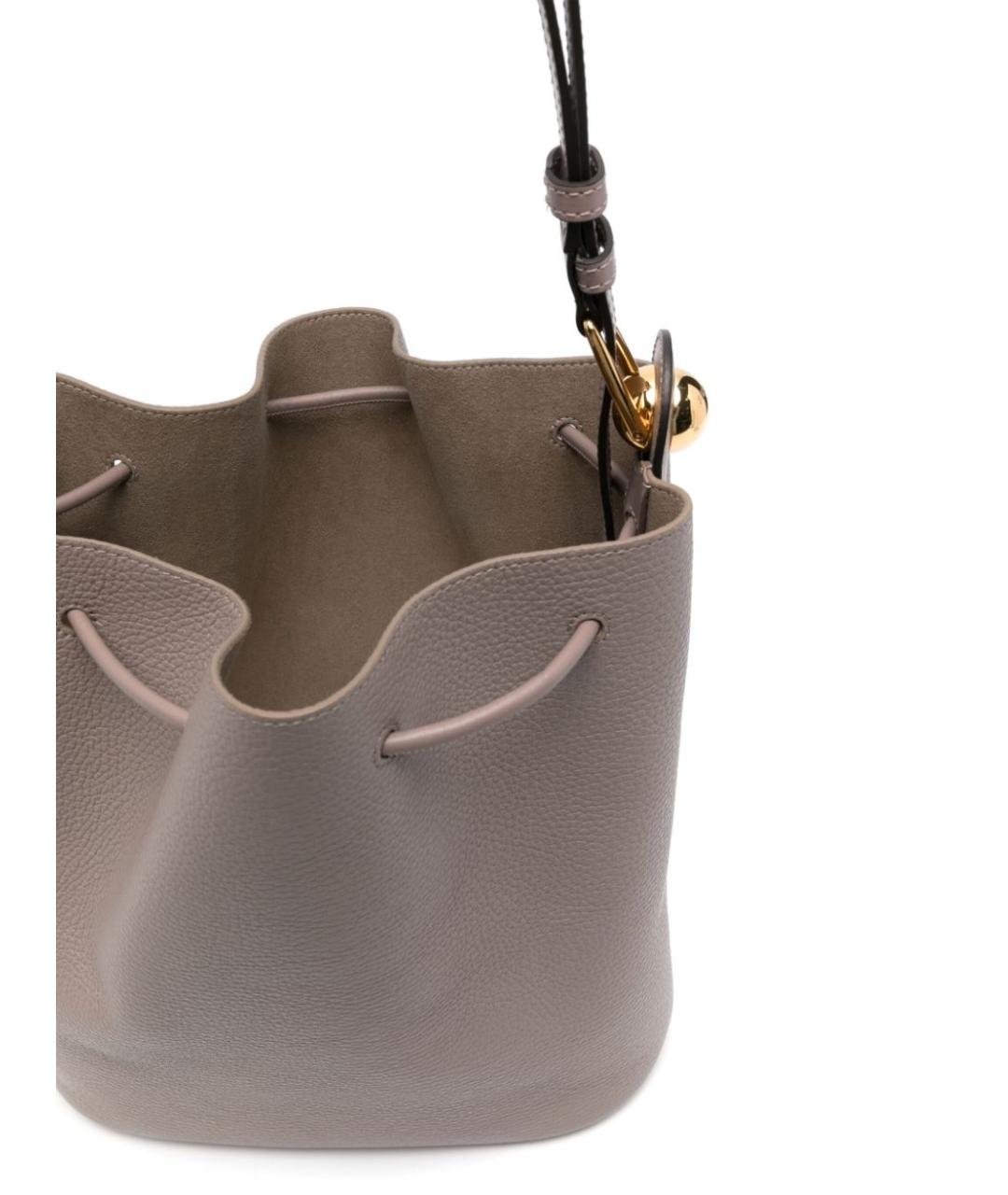 FURLA Серая кожаная сумка тоут, фото 3