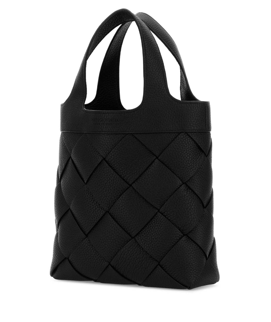 BOTTEGA VENETA Черная кожаная сумка тоут, фото 2