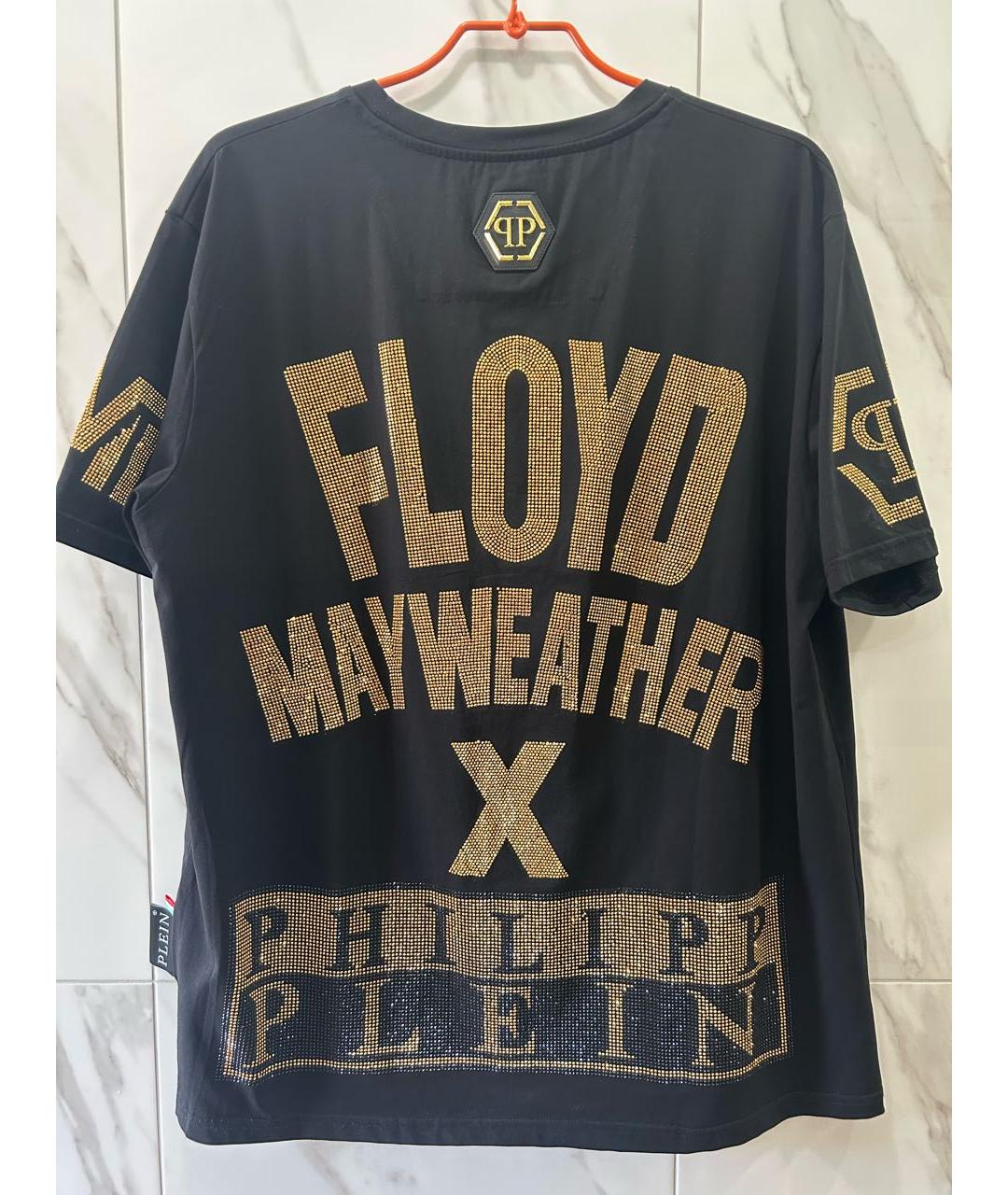 PHILIPP PLEIN Черная хлопковая футболка, фото 2
