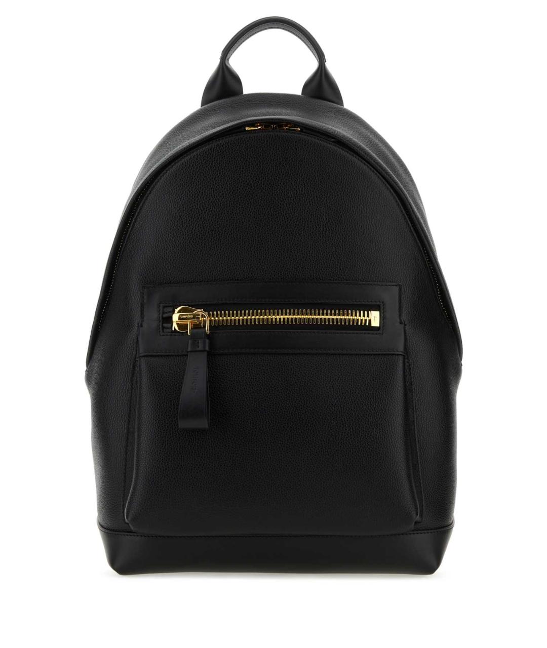 TOM FORD Черный кожаный рюкзак, фото 1