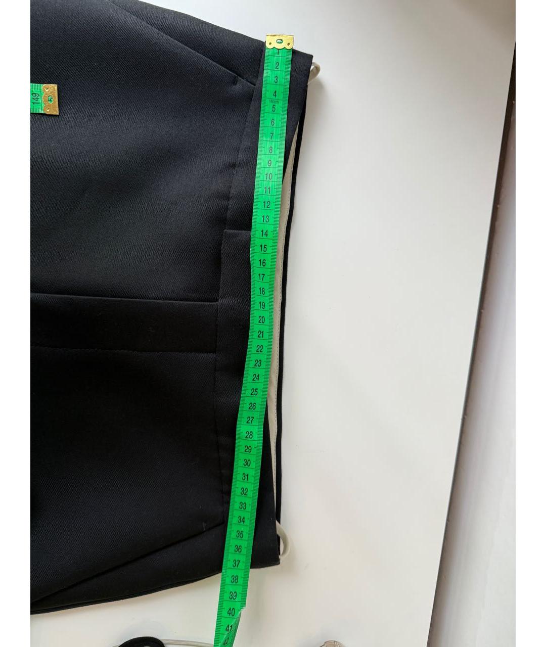 GUCCI Черные шерстяные прямые брюки, фото 8