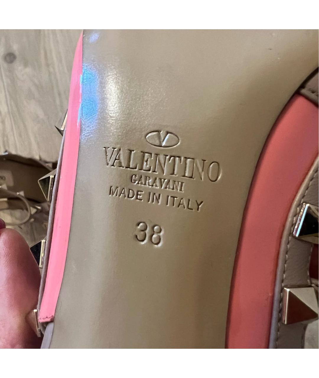 VALENTINO Коралловые туфли из лакированной кожи, фото 6