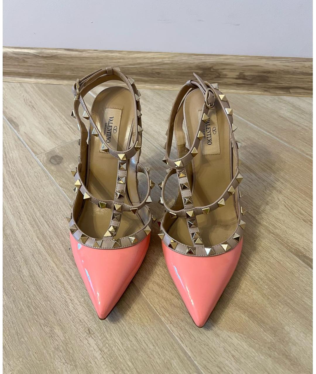VALENTINO Коралловые туфли из лакированной кожи, фото 2