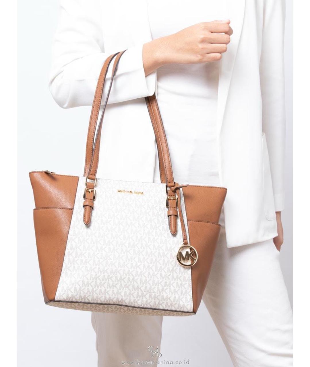 MICHAEL KORS Бежевая сумка тоут, фото 5
