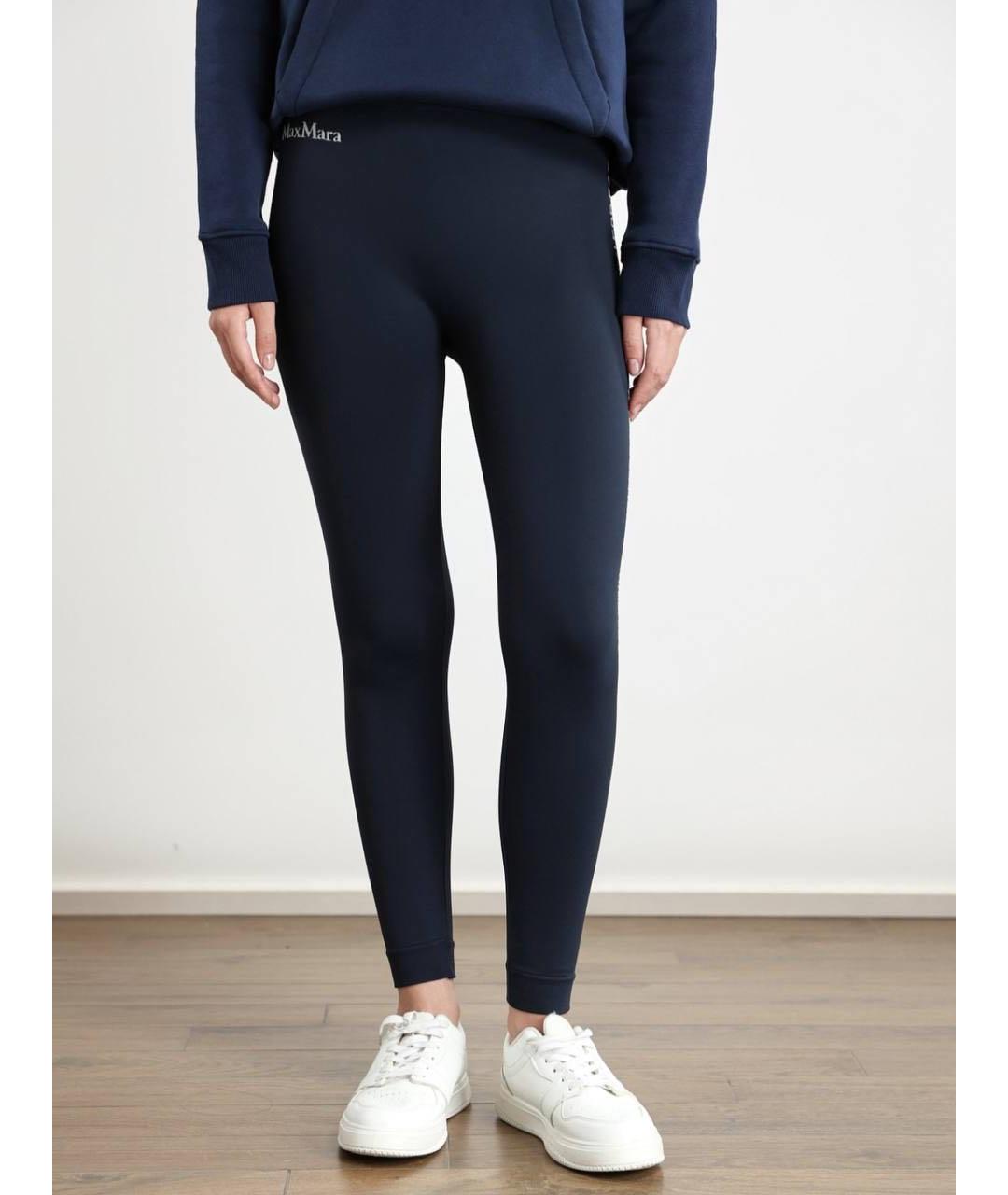 MAX MARA Темно-синие спортивные брюки и шорты, фото 2
