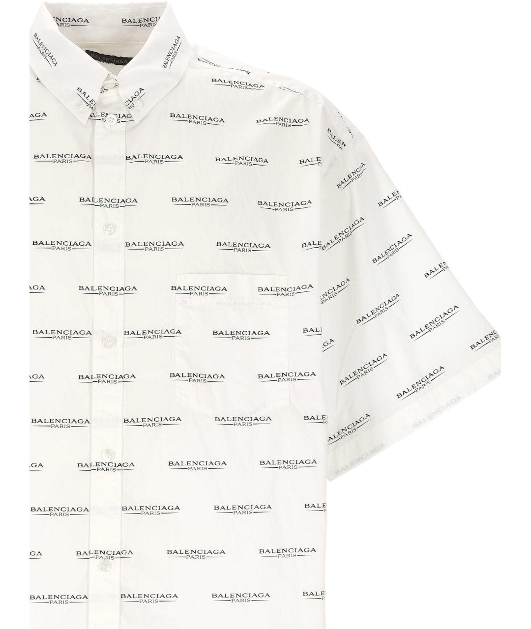 BALENCIAGA Белая хлопковая кэжуал рубашка, фото 2
