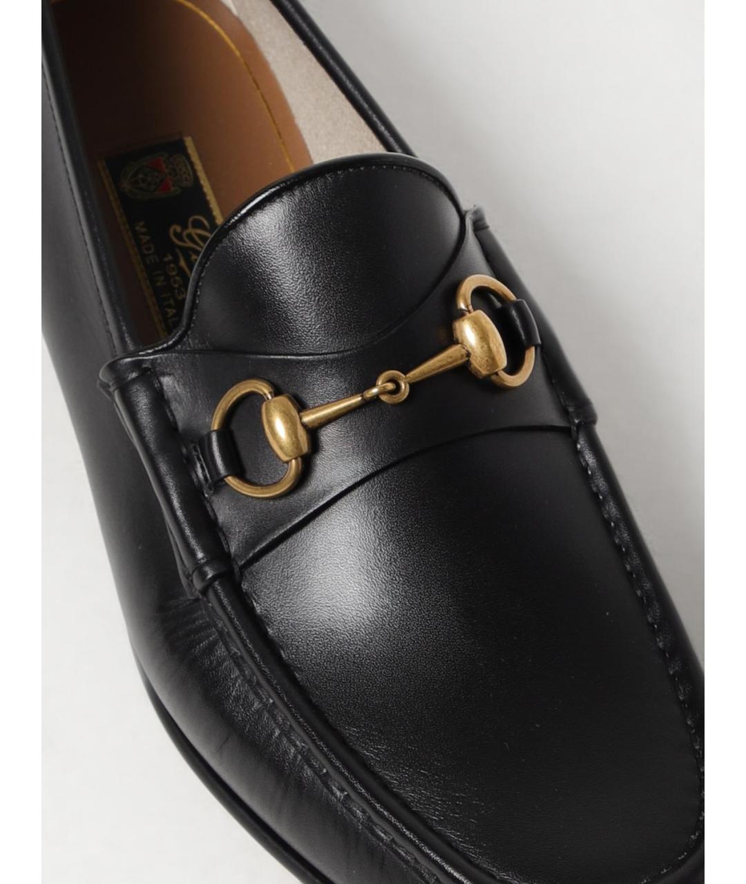 GUCCI Черные лоферы, фото 4