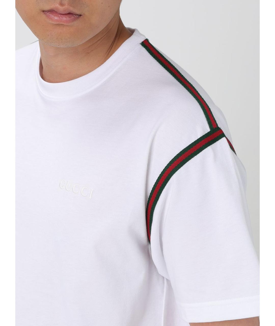 GUCCI Белая футболка, фото 6