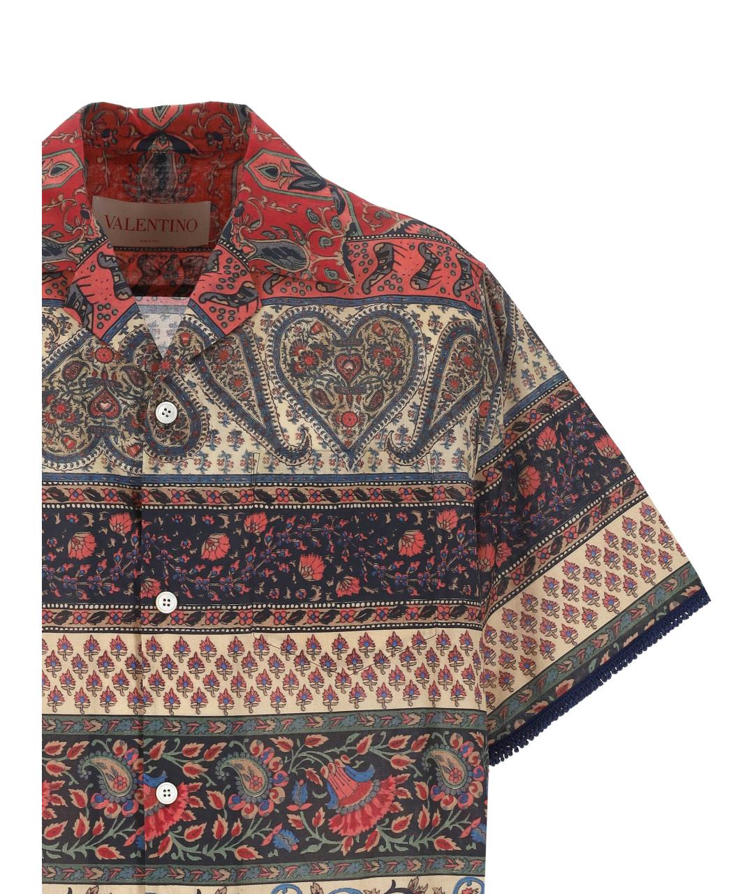 VALENTINO Мульти хлопковая кэжуал рубашка, фото 2