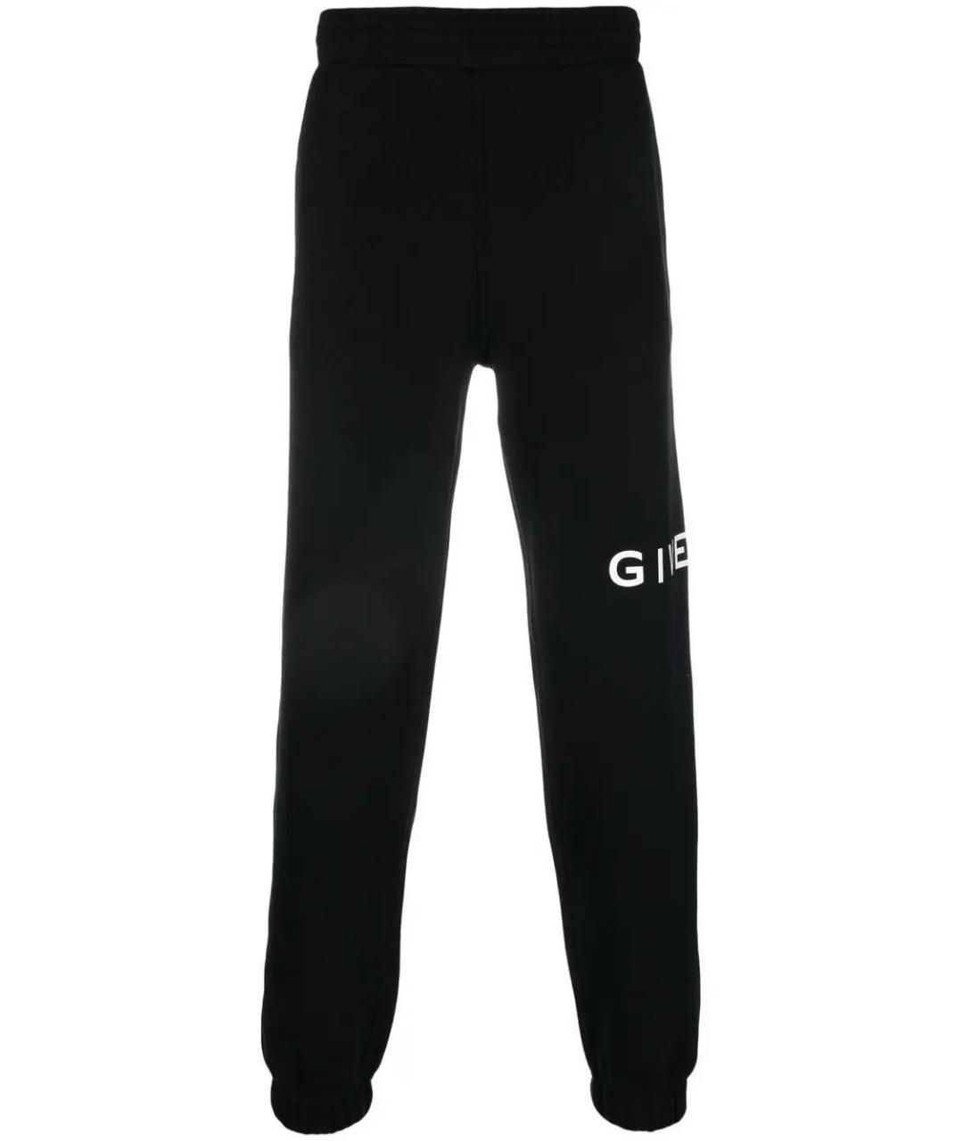 GIVENCHY Черные хлопковые повседневные брюки, фото 1