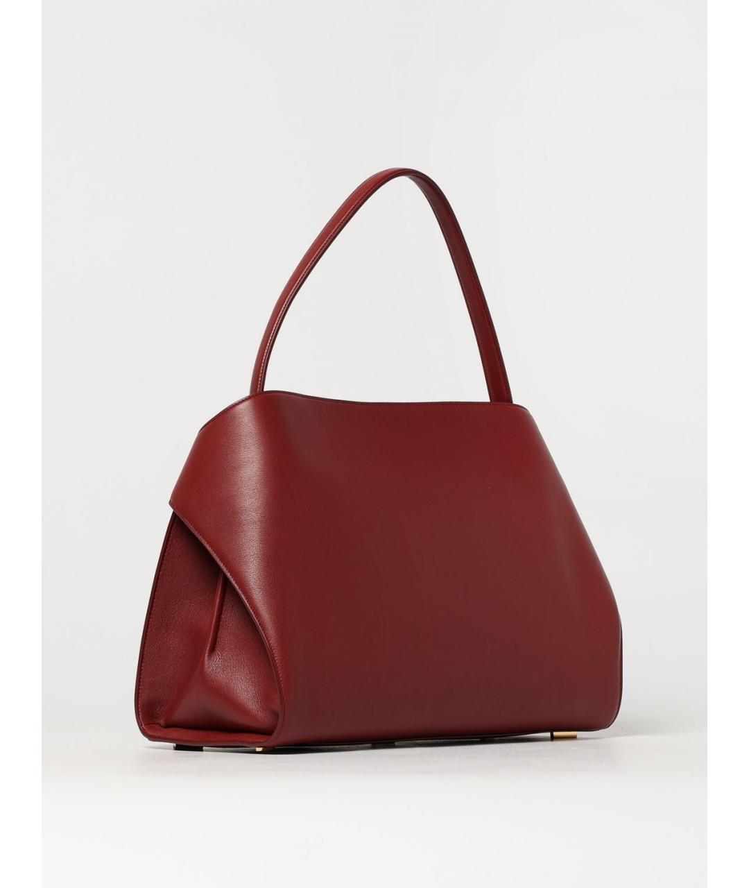 FERRAGAMO Бордовая кожаная сумка через плечо, фото 3