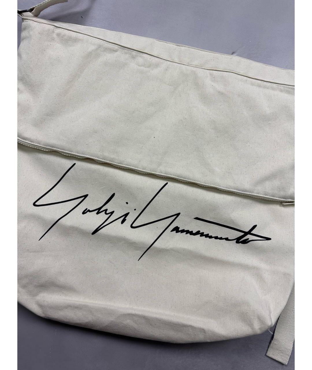 YOHJI YAMAMOTO Бирюзовая тканевая сумка тоут, фото 3