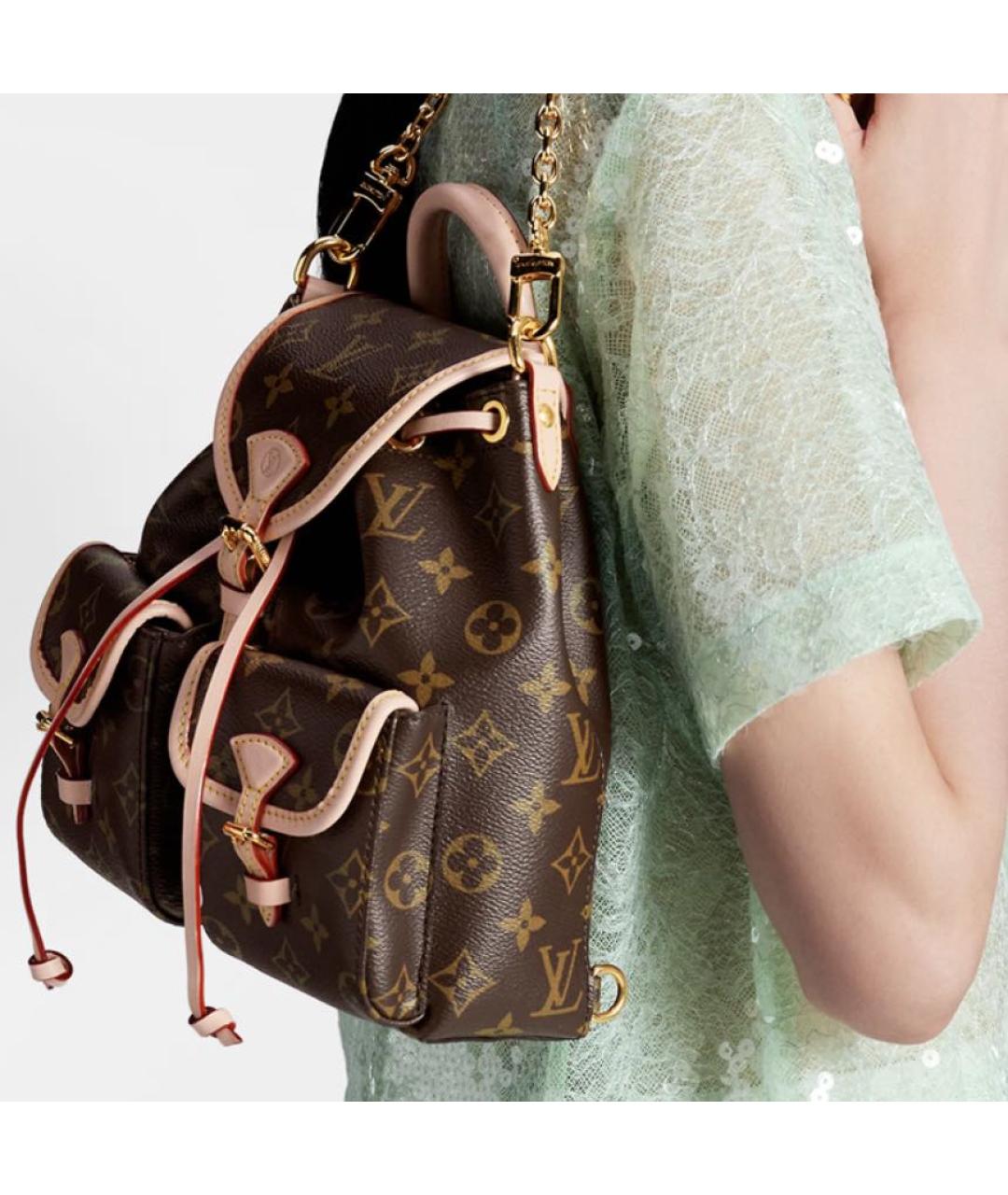 LOUIS VUITTON Коричневый рюкзак, фото 7