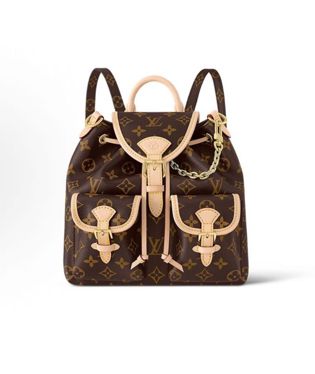 LOUIS VUITTON Коричневый рюкзак, фото 8
