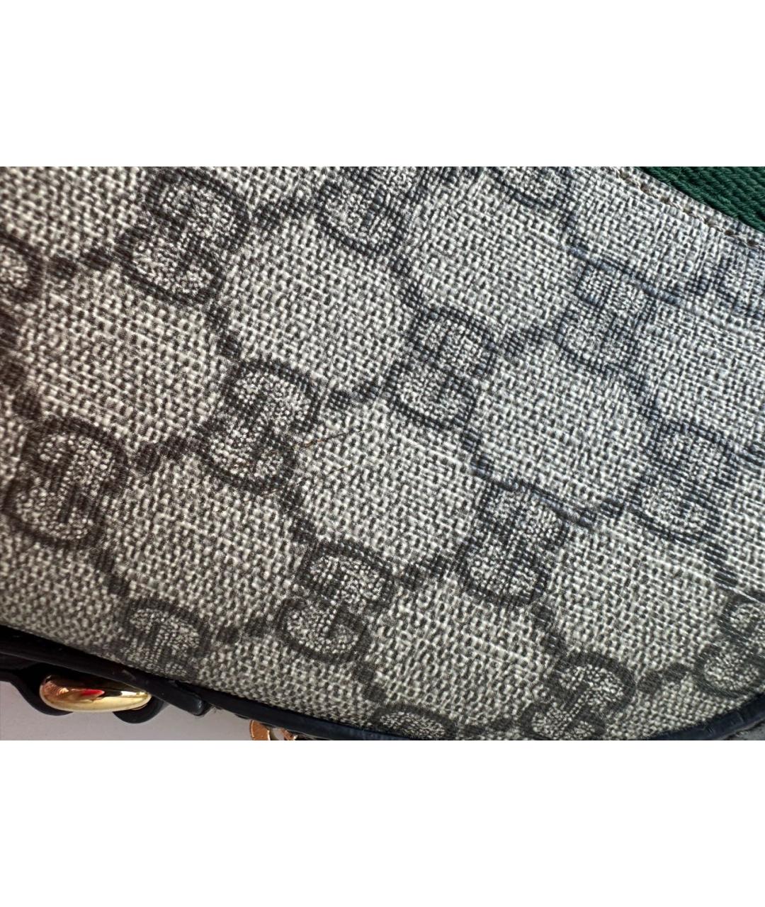 GUCCI Коричневая кожаная сумка через плечо, фото 5