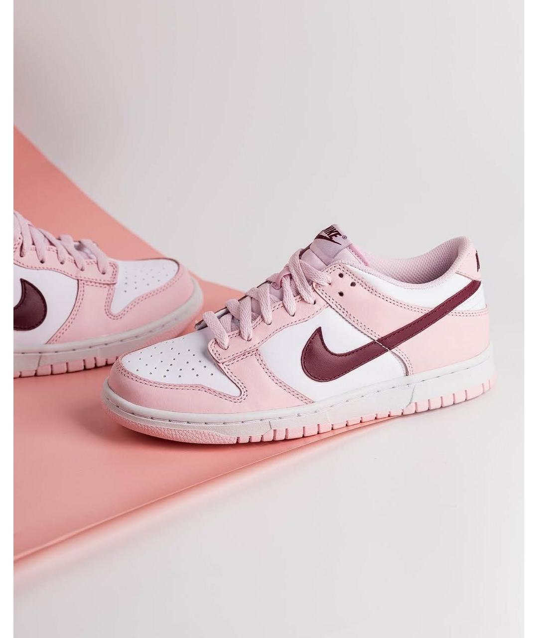 NIKE Розовые кожаные кроссовки, фото 6