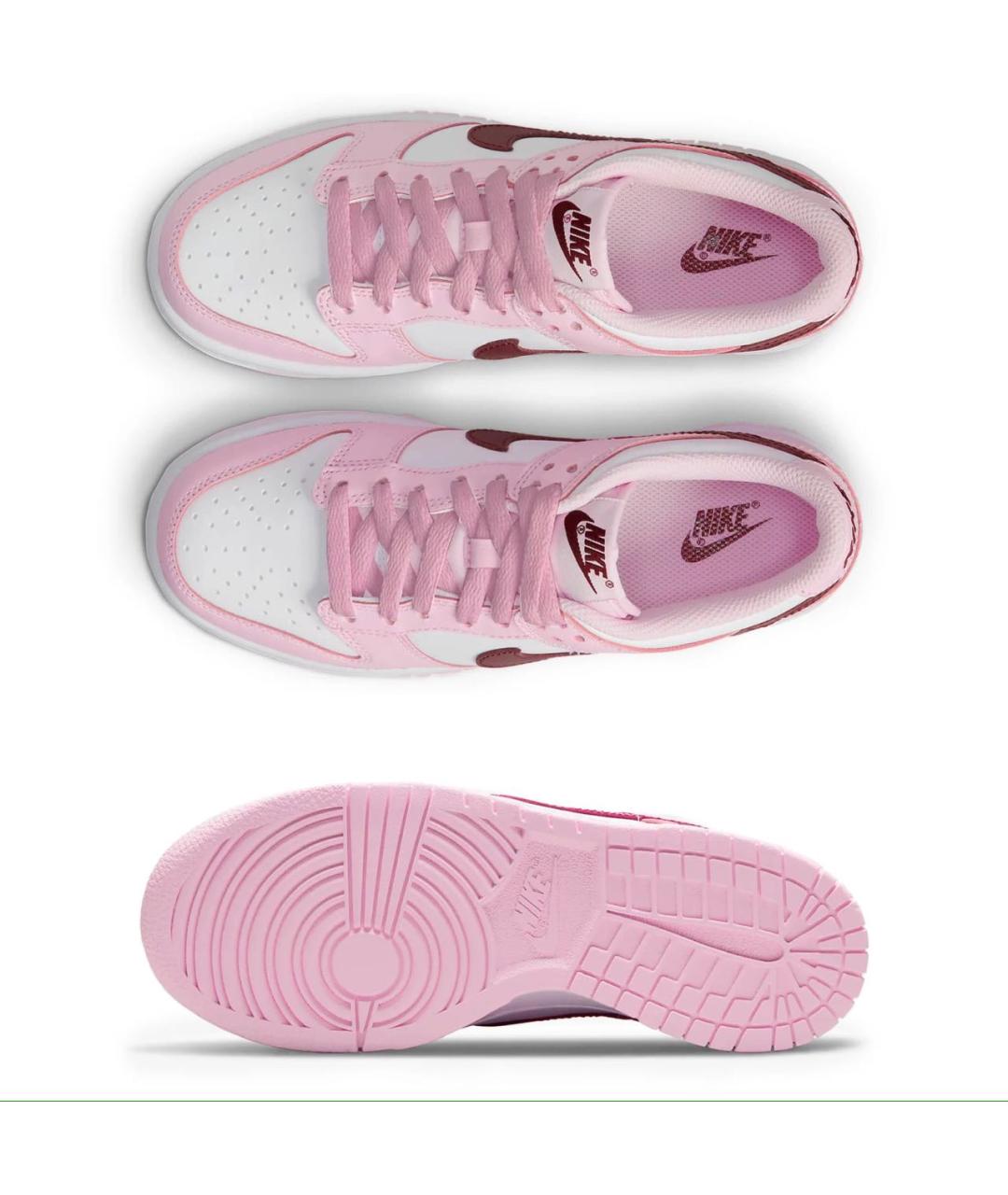 NIKE Розовые кожаные кроссовки, фото 3