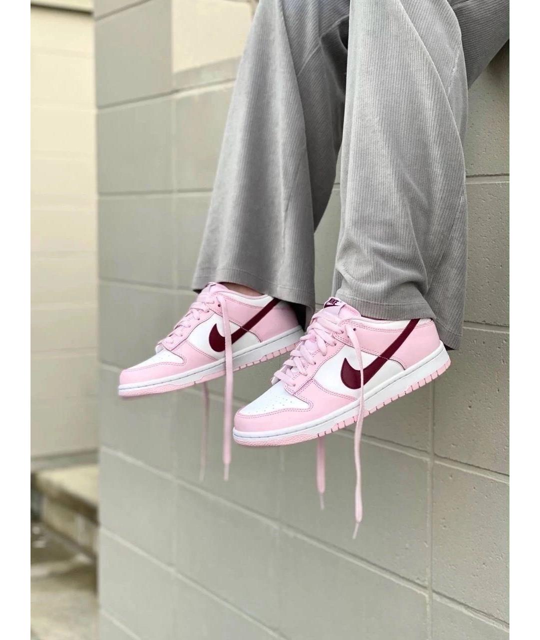 NIKE Розовые кожаные кроссовки, фото 2