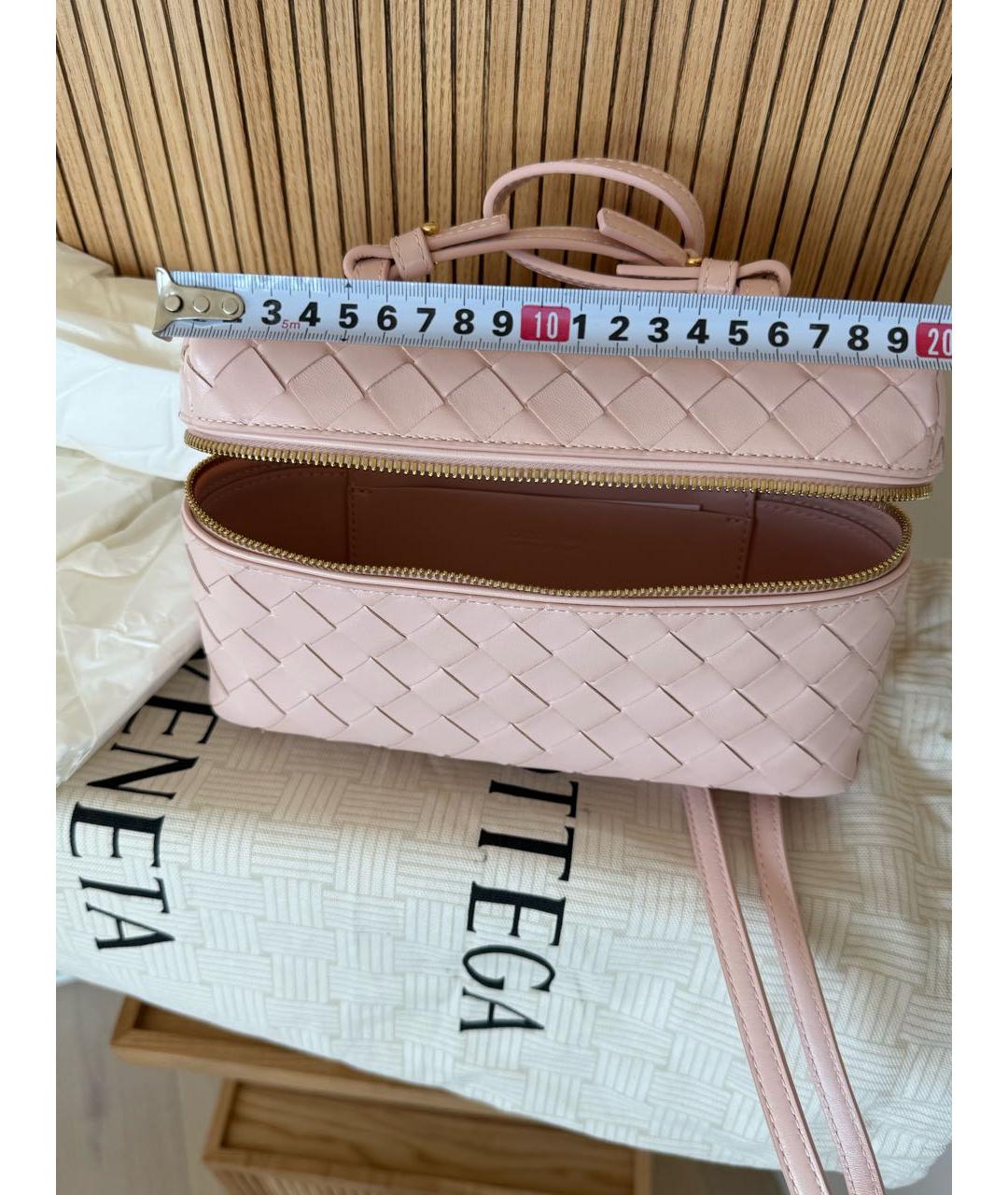 BOTTEGA VENETA Розовая кожаная сумка через плечо, фото 5