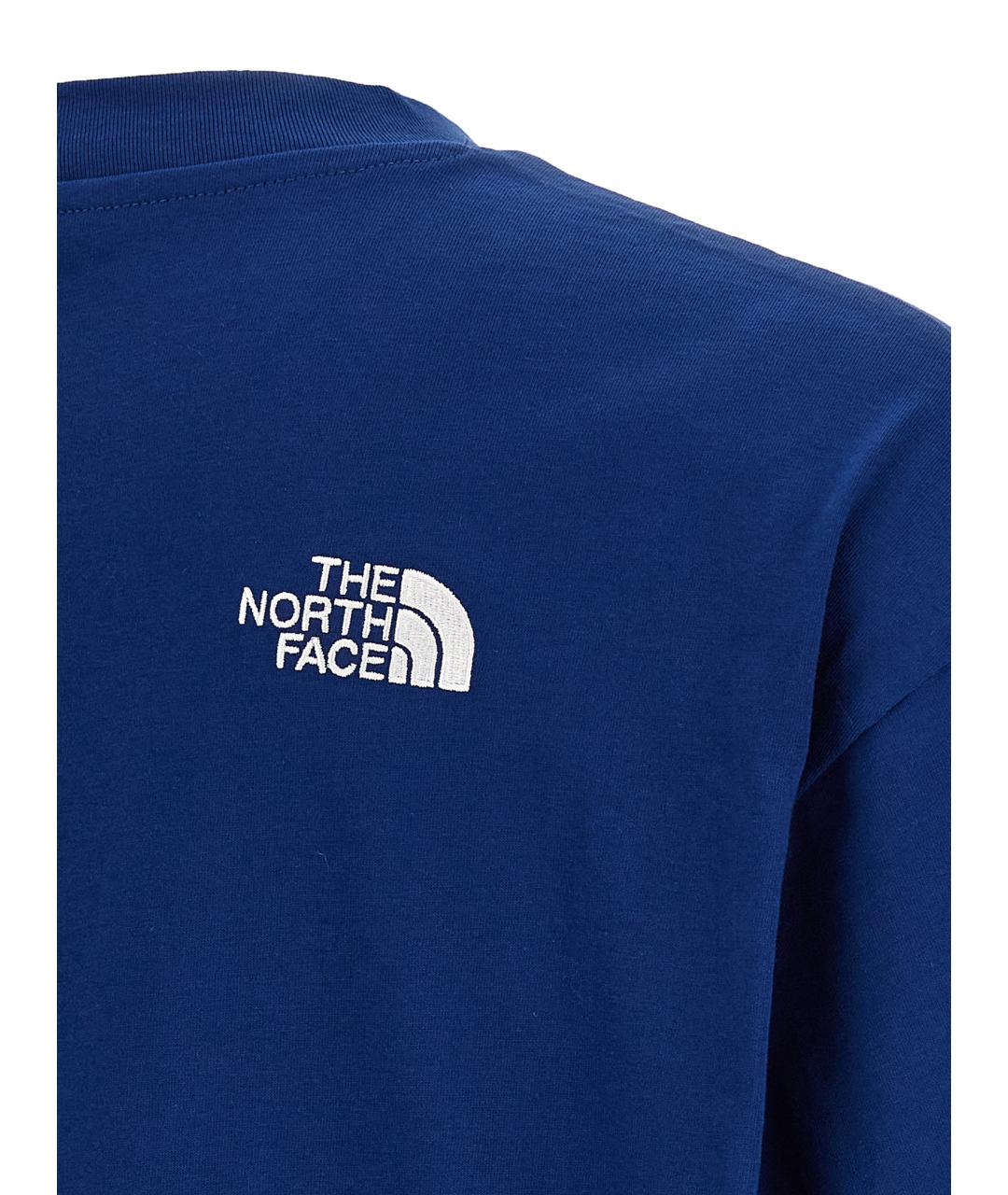 THE NORTH FACE Синяя хлопковая футболка, фото 4