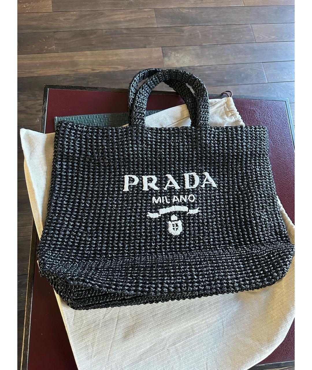 PRADA Черная сумка тоут, фото 4