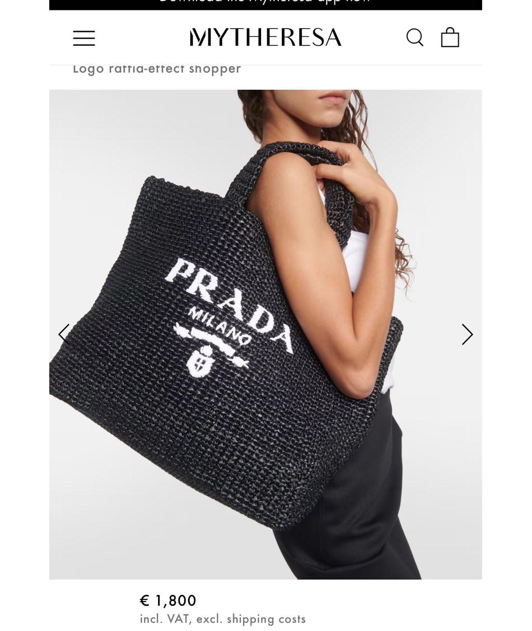 PRADA Черная сумка тоут, фото 2