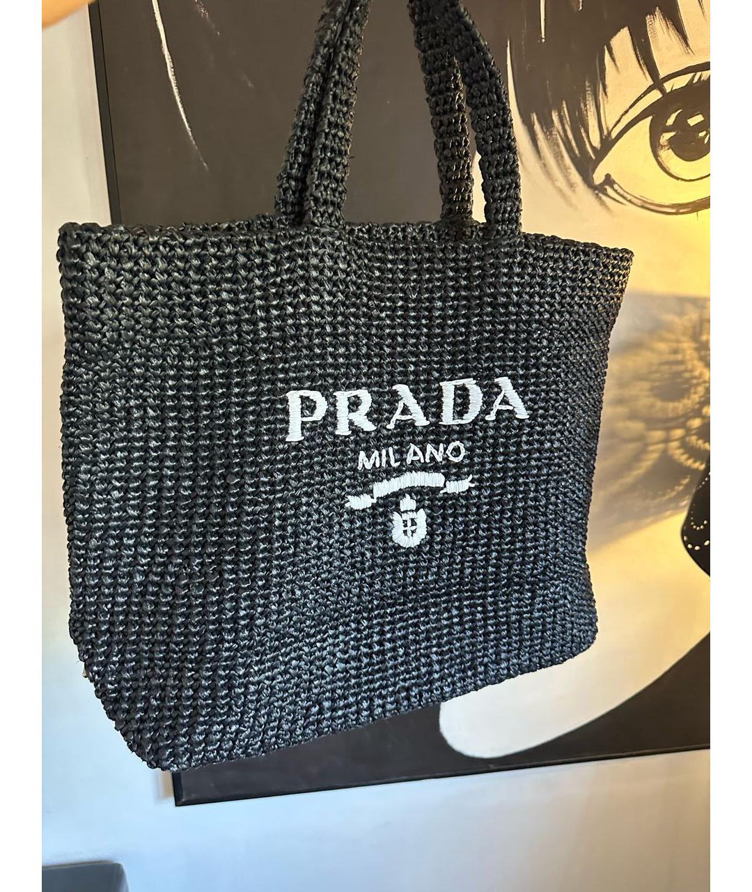 PRADA Черная сумка тоут, фото 7