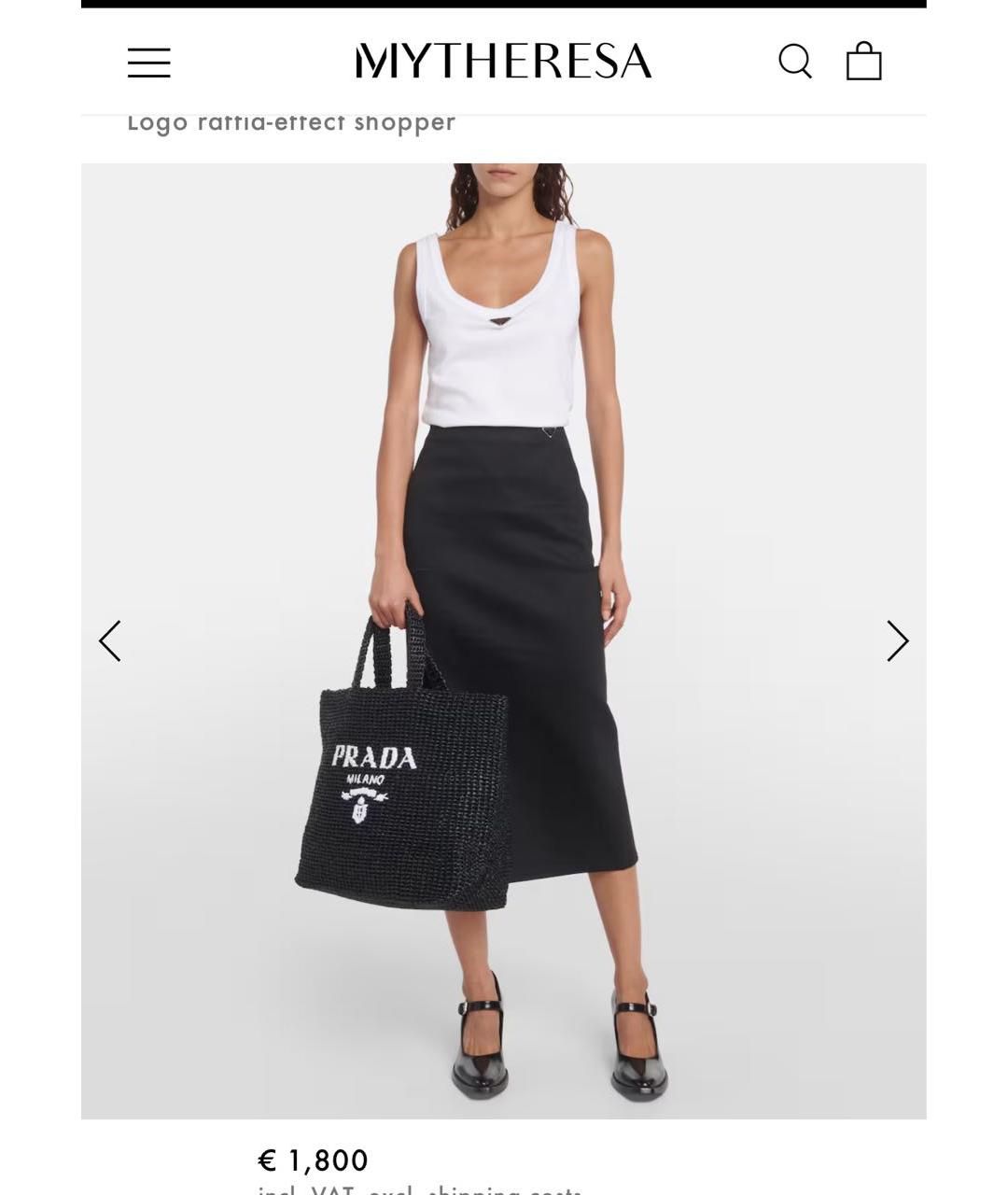 PRADA Черная сумка тоут, фото 6