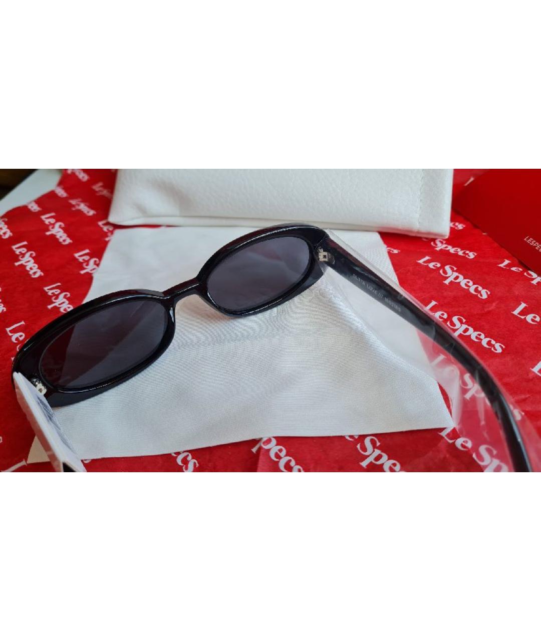 LE SPECS Черные пластиковые солнцезащитные очки, фото 2
