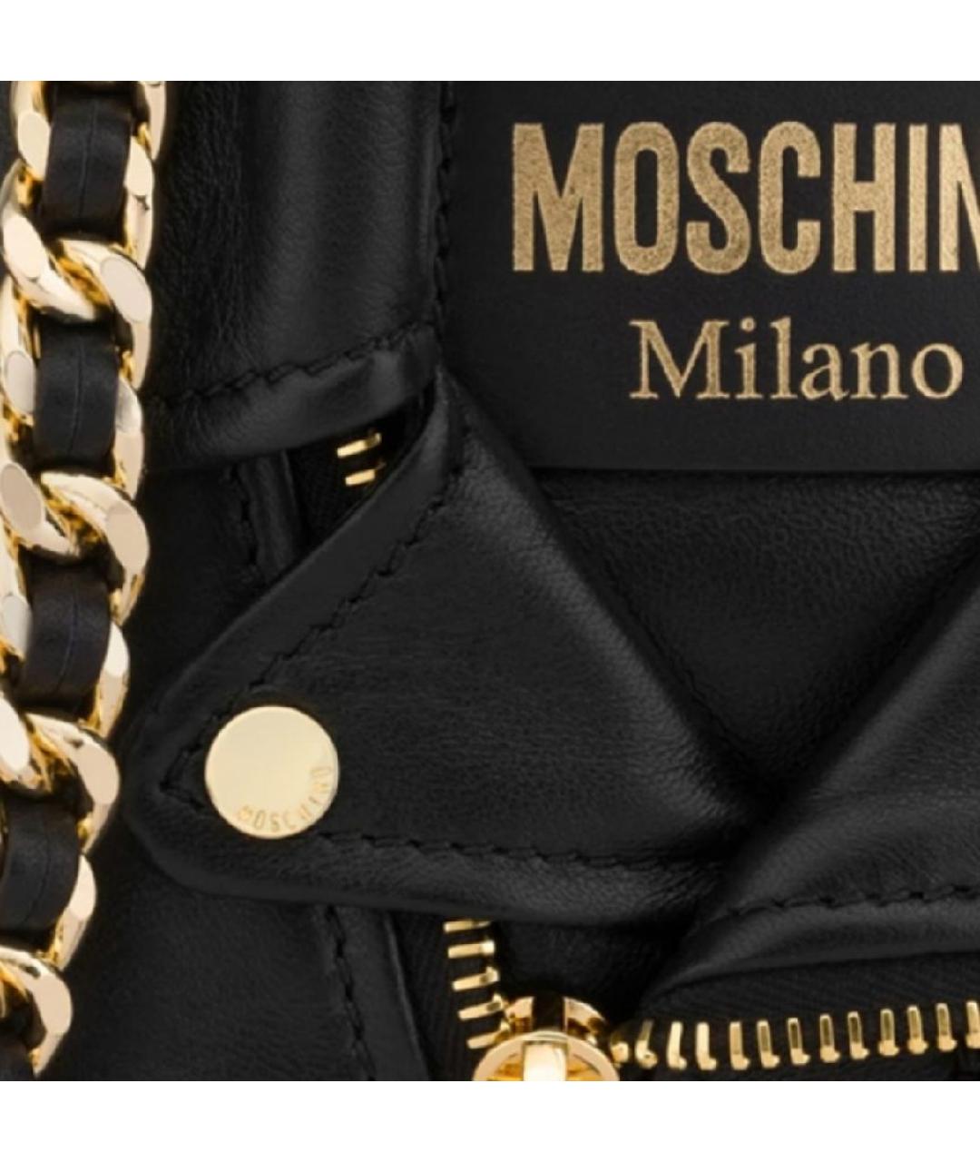 MOSCHINO Черная сумка через плечо, фото 4